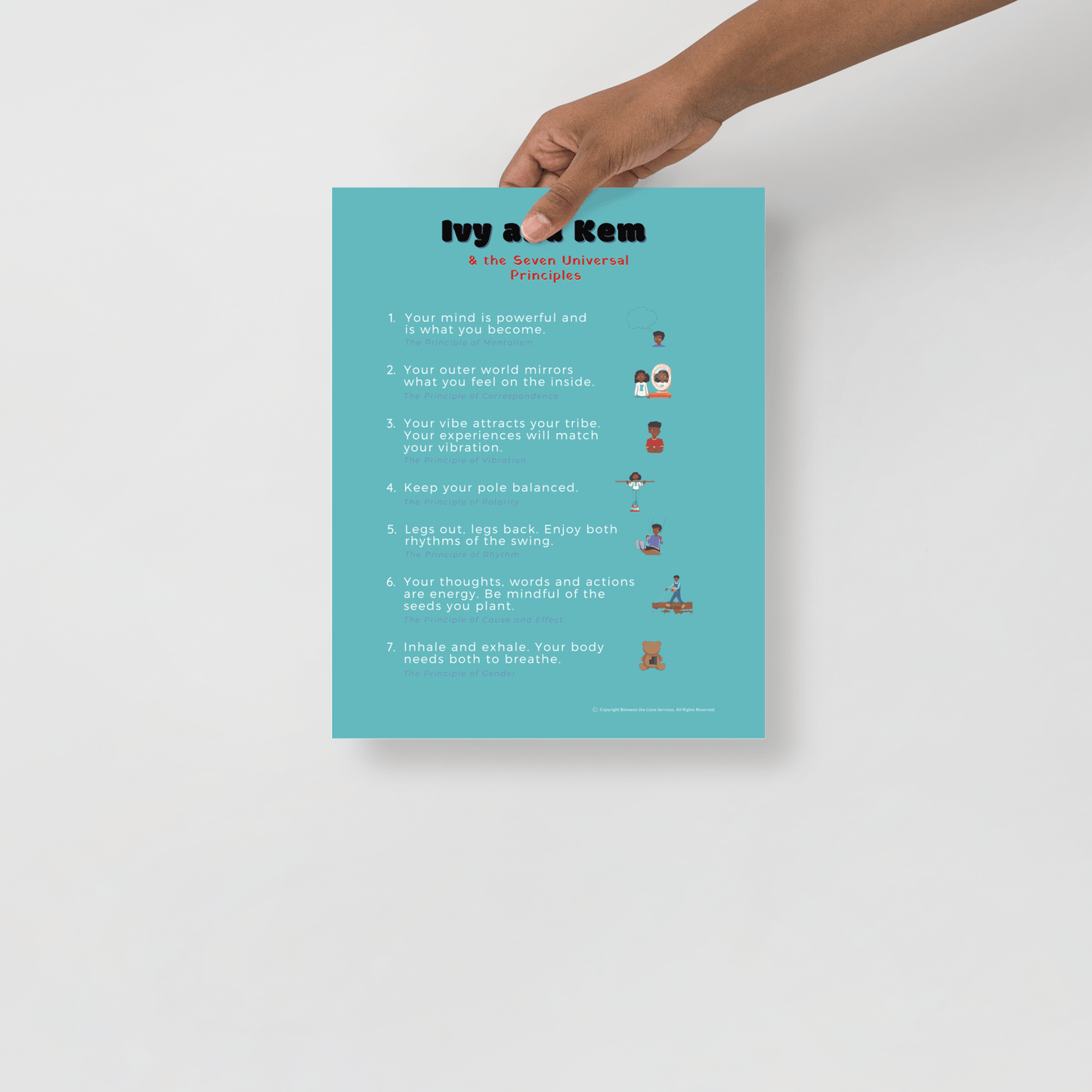 Ivy and Kem™ 7 Lessons Poster - Powerful Mind Club