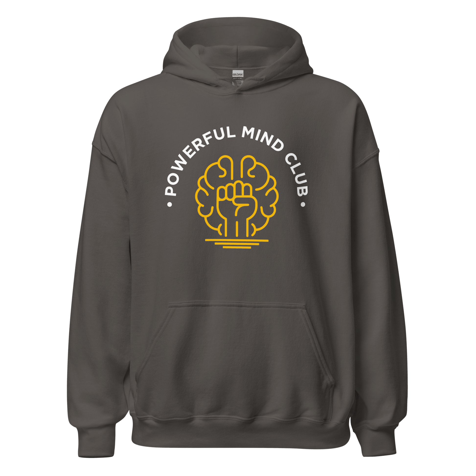 Charcoal Powerful Mind Club Classic Hoodie - Brights