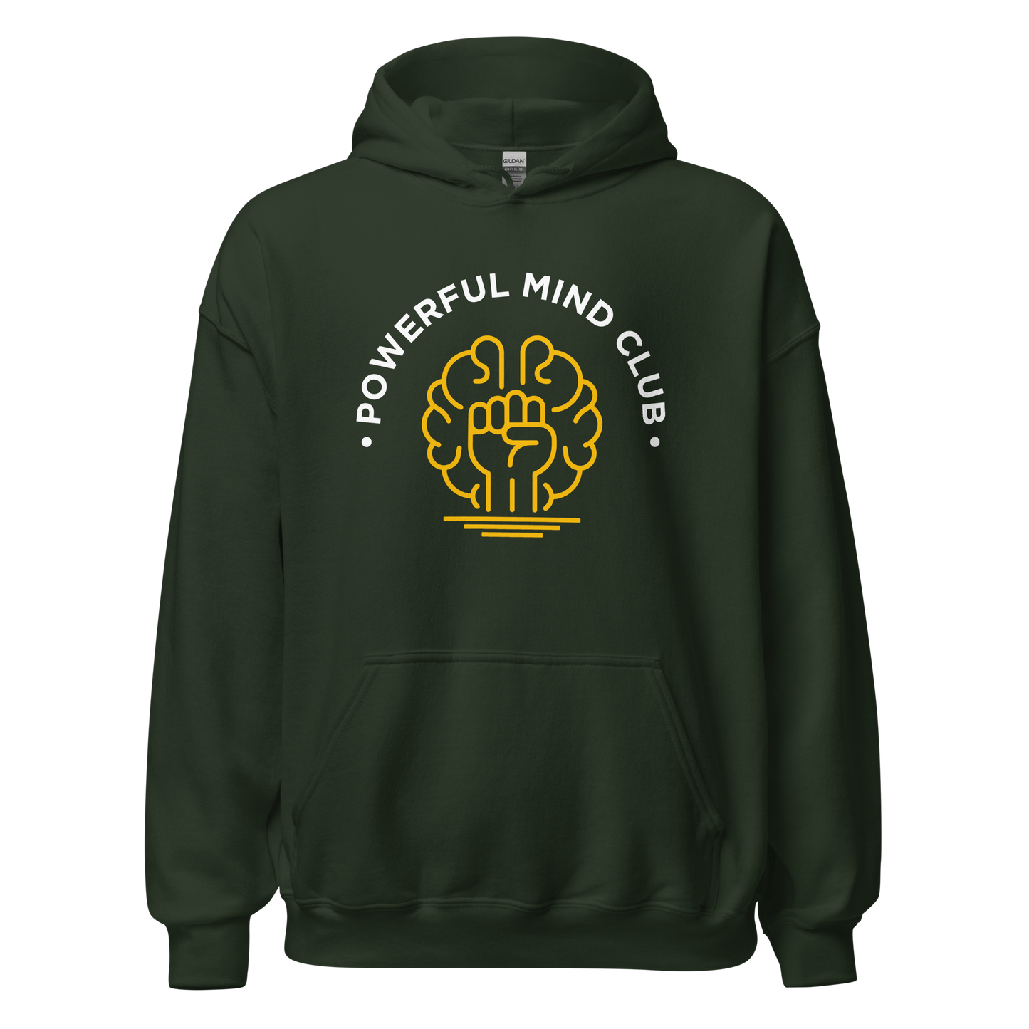 Forest Green Powerful Mind Club™ Classic Hoodie - Brights - Powerful Mind Club