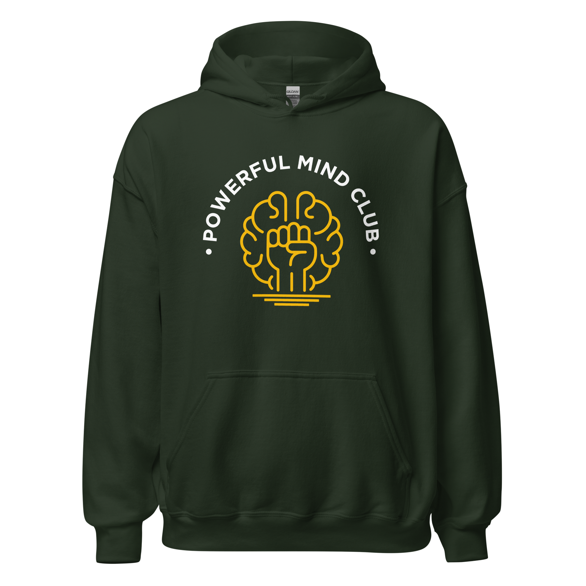 Forest Green Powerful Mind Club™ Classic Hoodie - Brights - Powerful Mind Club