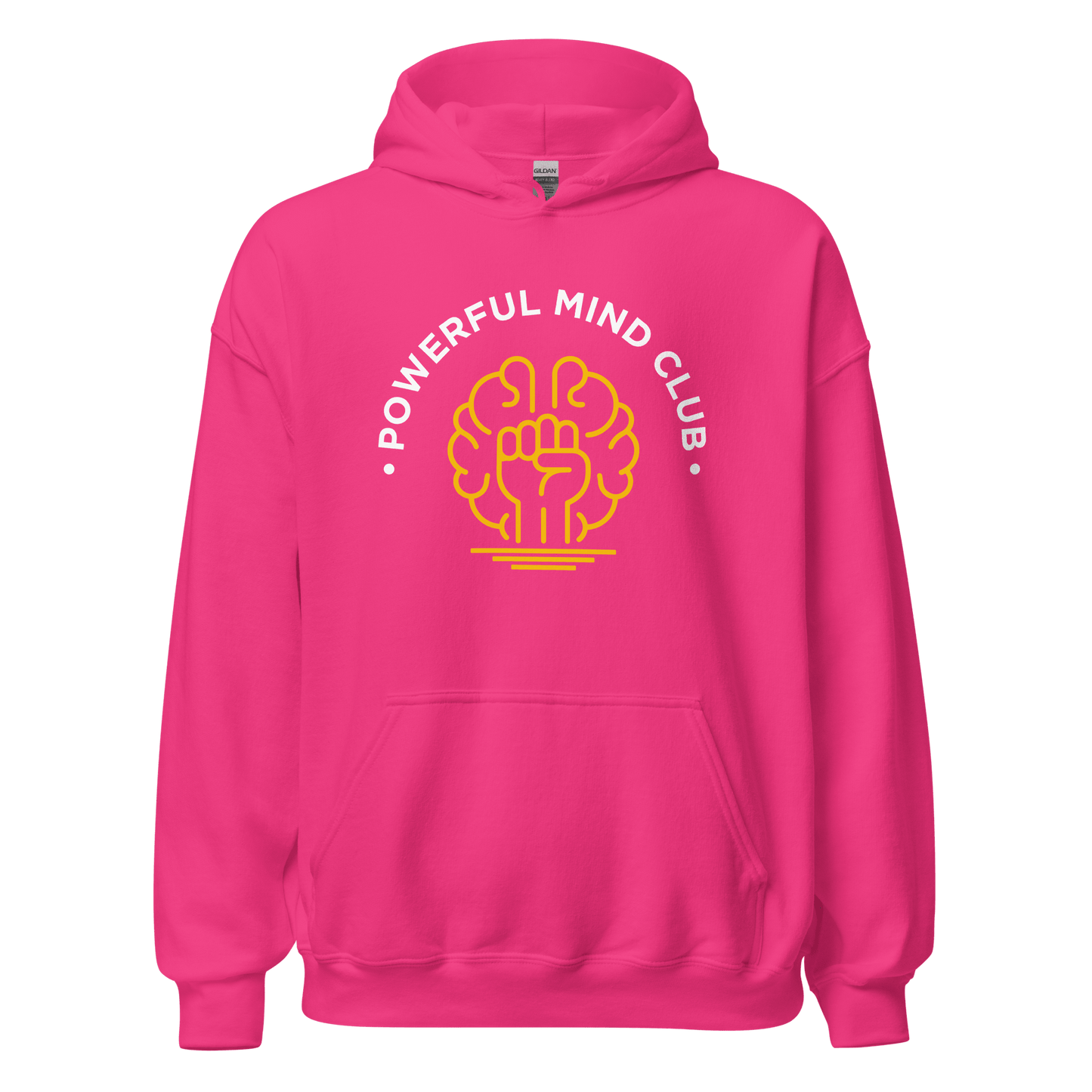 Hot Pink Powerful Mind Club Classic Hoodie - Brights
