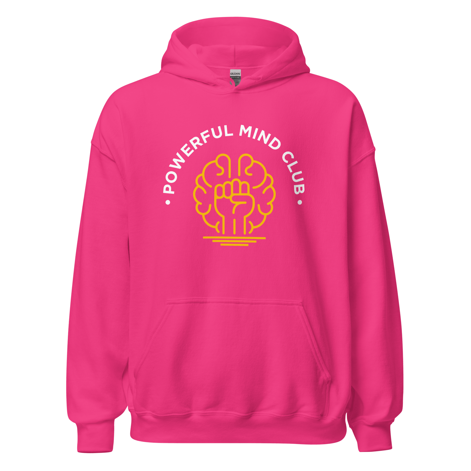 Hot Pink Powerful Mind Club Classic Hoodie - Brights