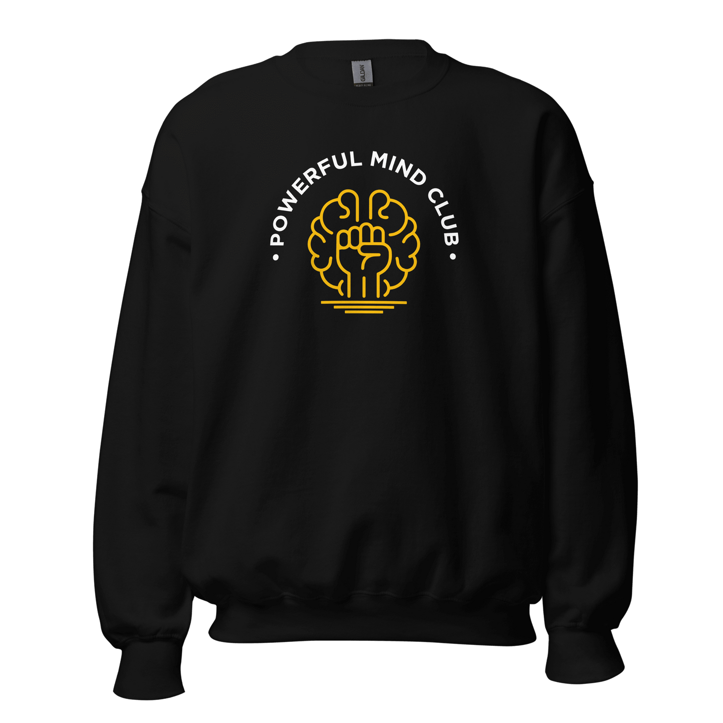 Powerful Mind Club Crewneck Sweatshirt in black