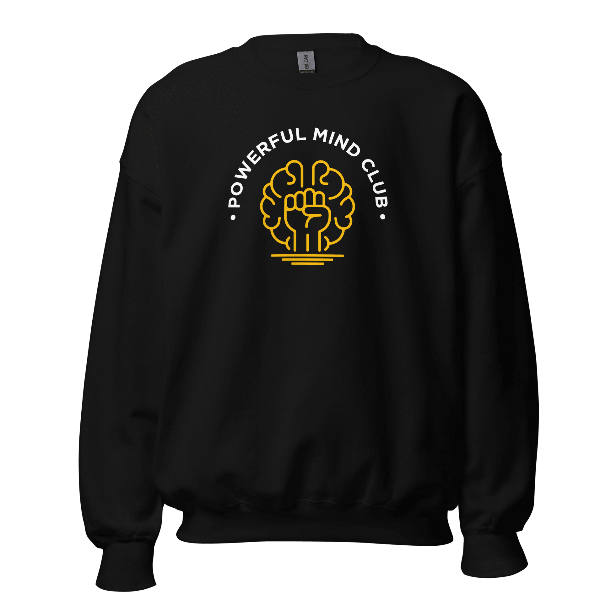 Powerful Mind Club Crewneck Sweatshirt in black