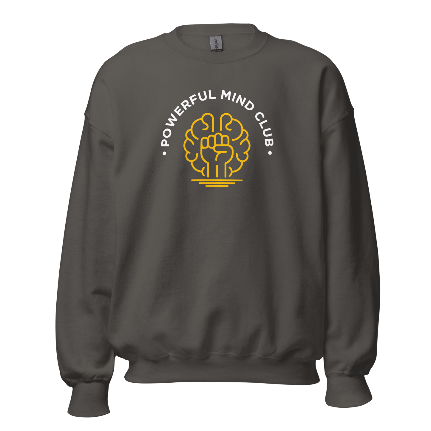 Powerful Mind Club Crewneck Sweatshirt in Charcoal