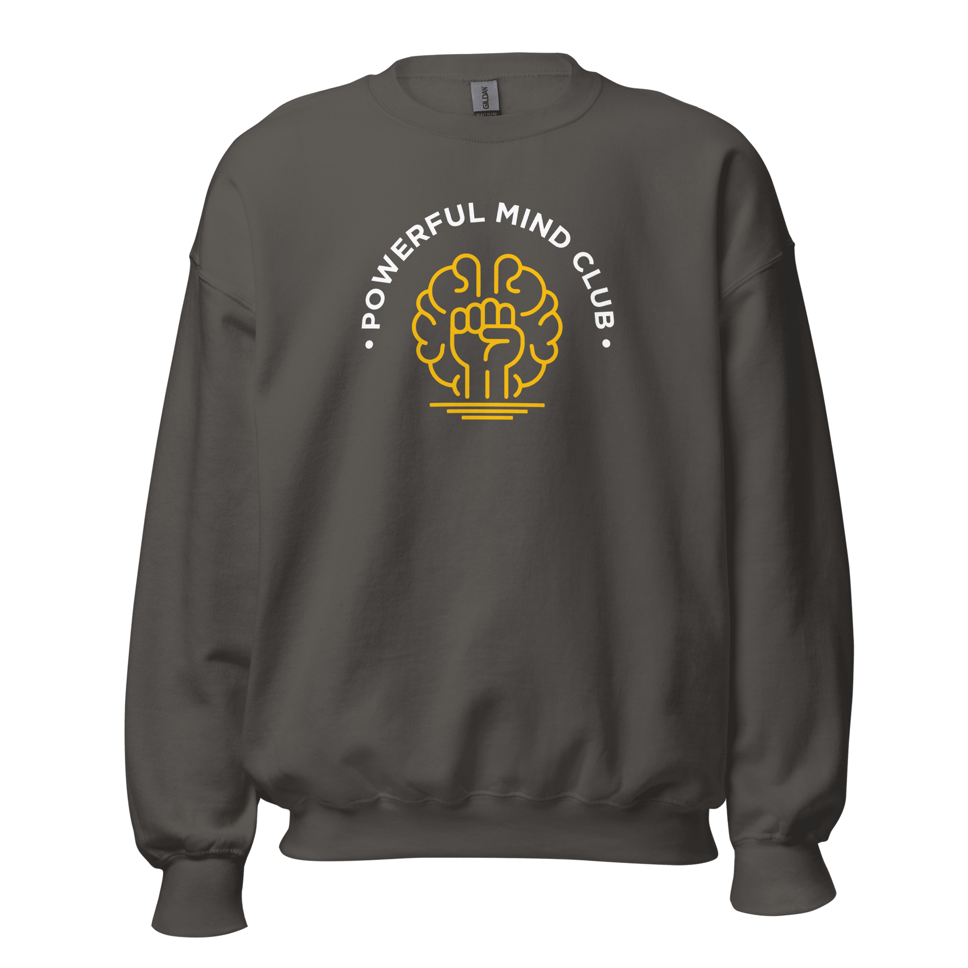 Powerful Mind Club Crewneck Sweatshirt in Charcoal