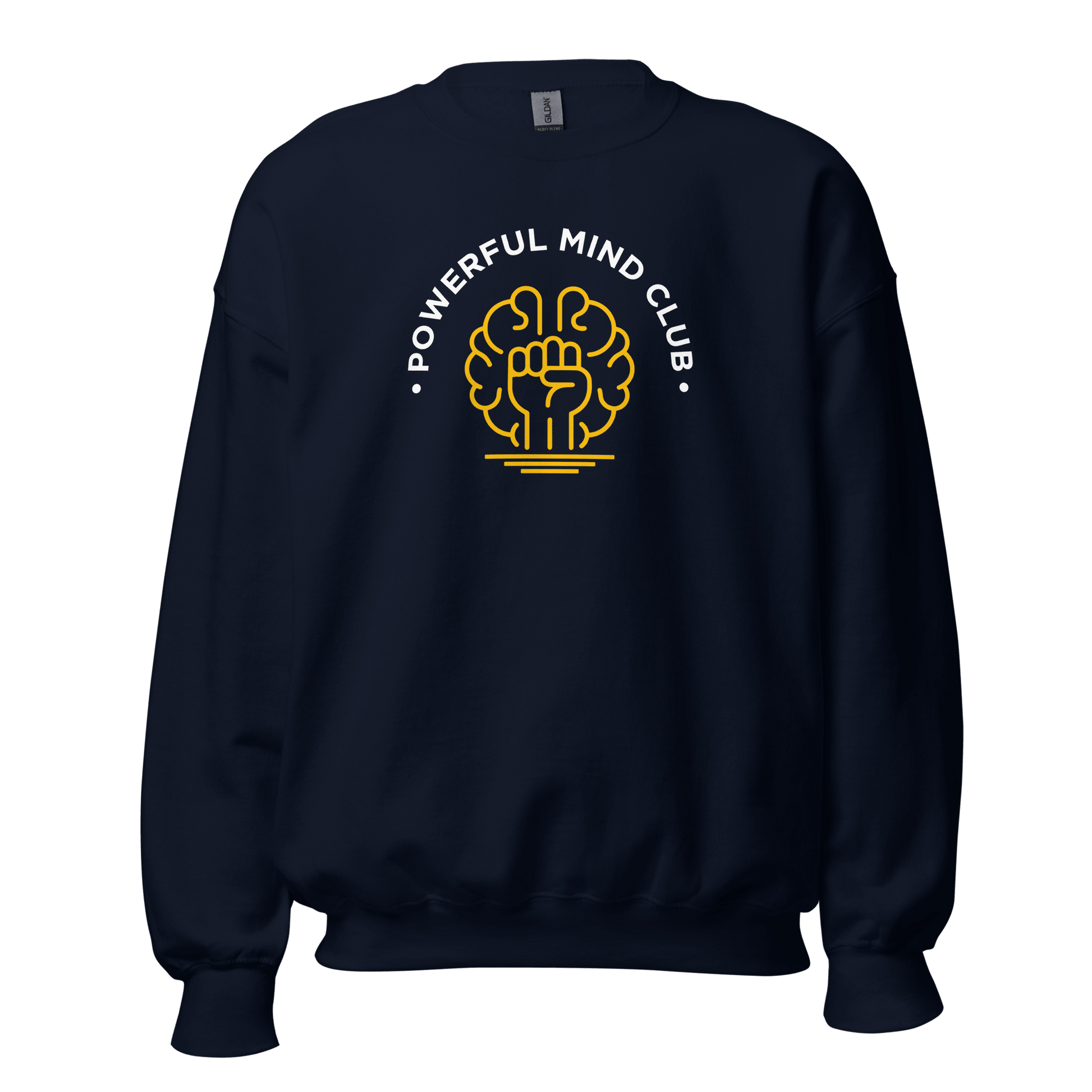 Powerful Mind Club Crewneck Sweatshirt in Navy