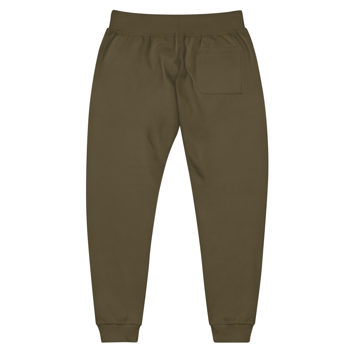Powerful Mind Club joggers in military green back view