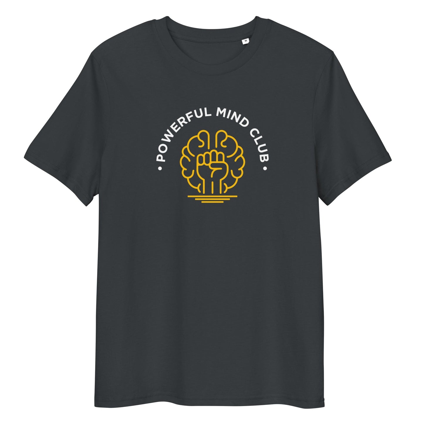 Powerful Mind Club Unisex Organic T-shirt in India Ink Grey