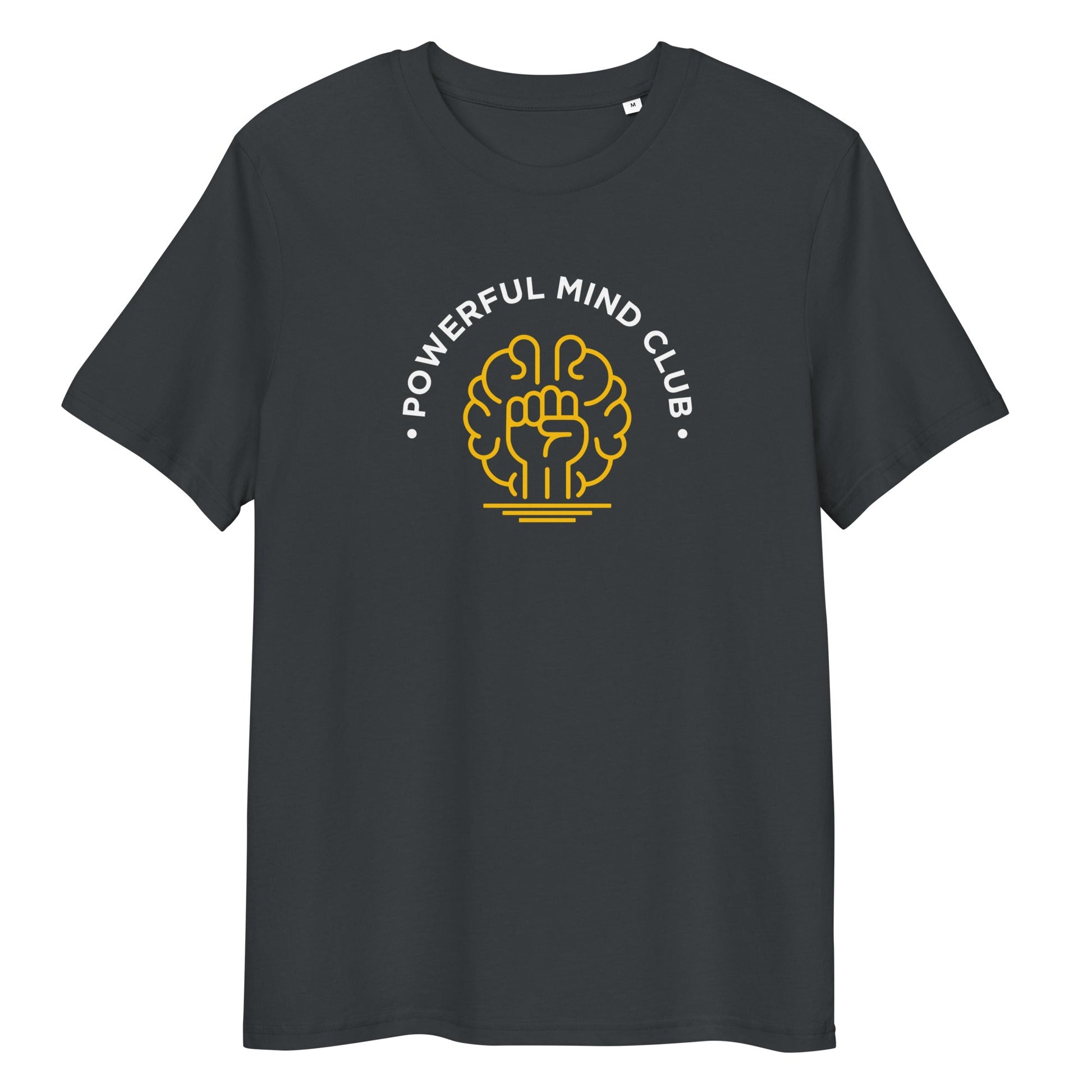 Powerful Mind Club Unisex Organic T-shirt in India Ink Grey