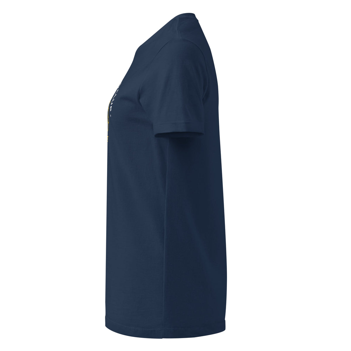 Powerful Mind Club Women’s T-shirt in navy, side view