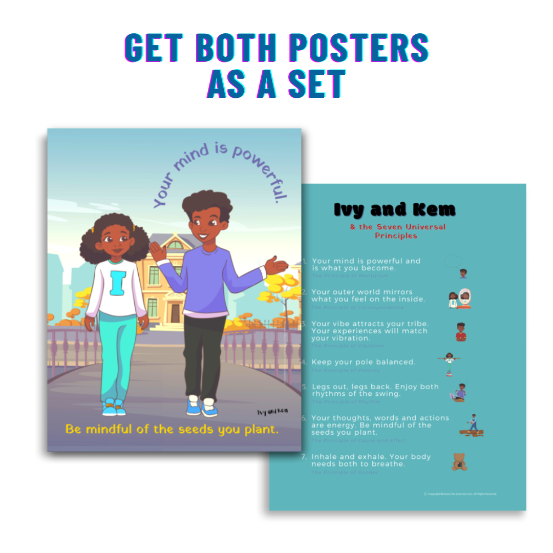 Ivy and Kem posters together in a mindful space