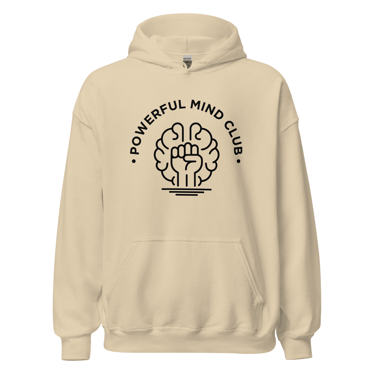 Sand Powerful Mind Club Classic Hoodie - Brights