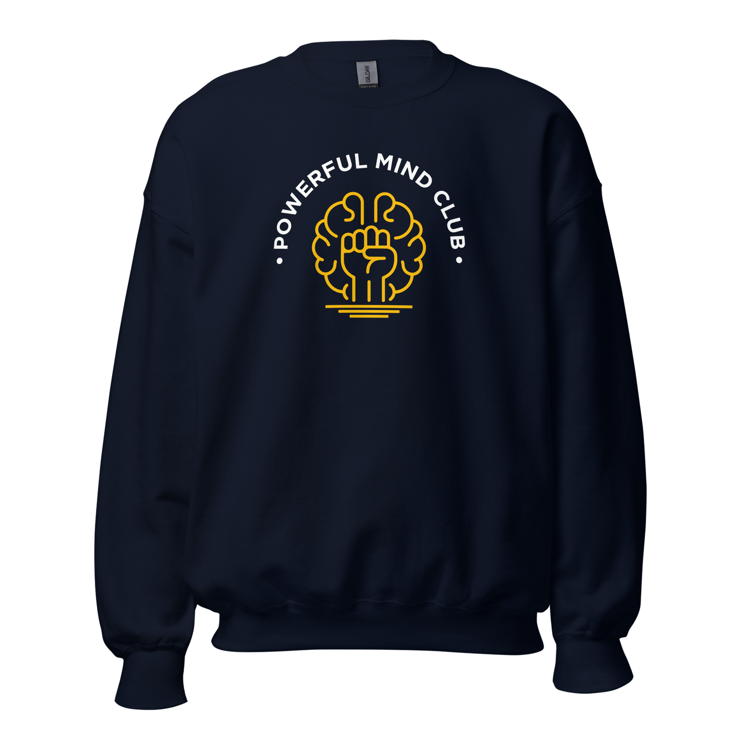 Navy Powerful Mind Club crewneck sweatshirt