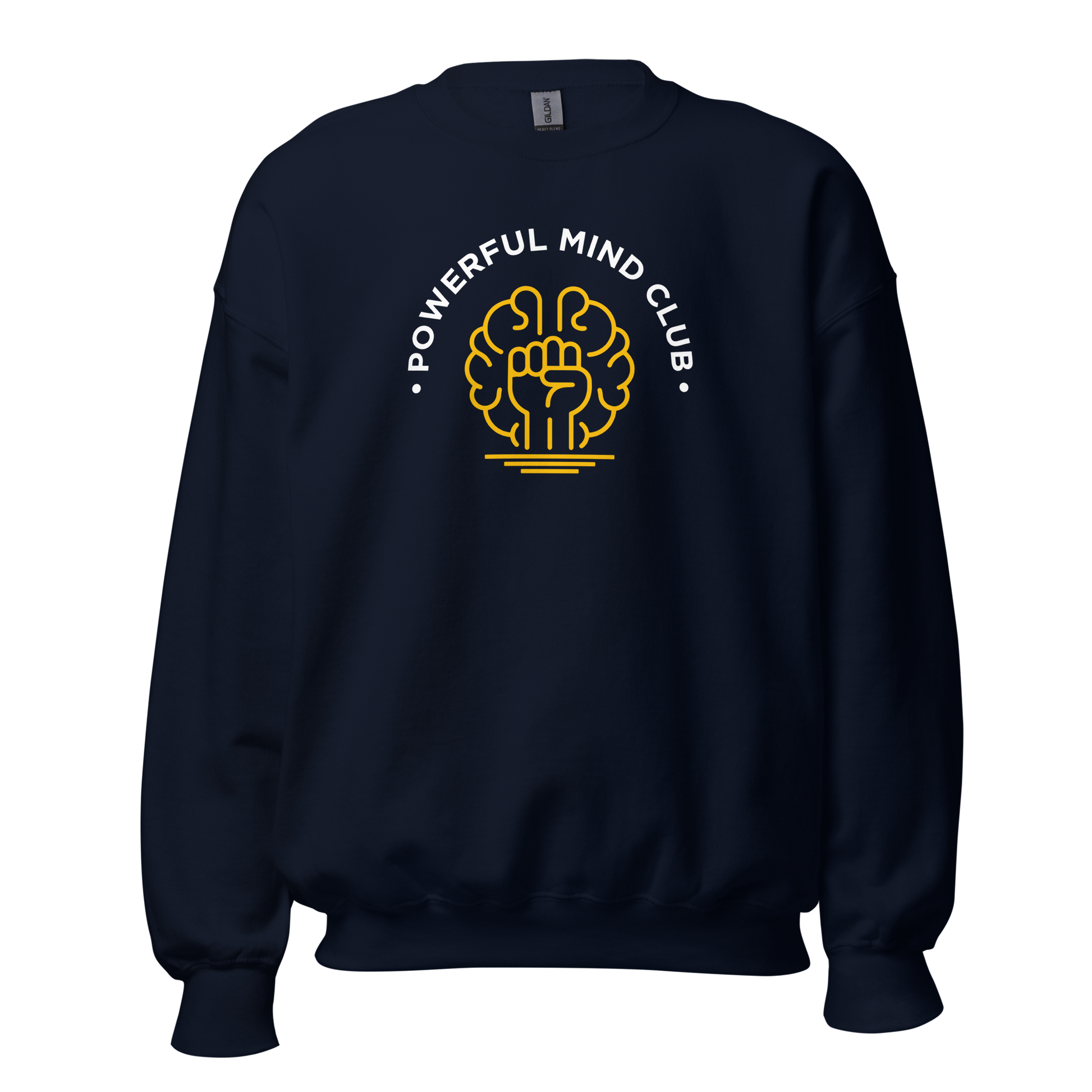Navy Powerful Mind Club crewneck sweatshirt