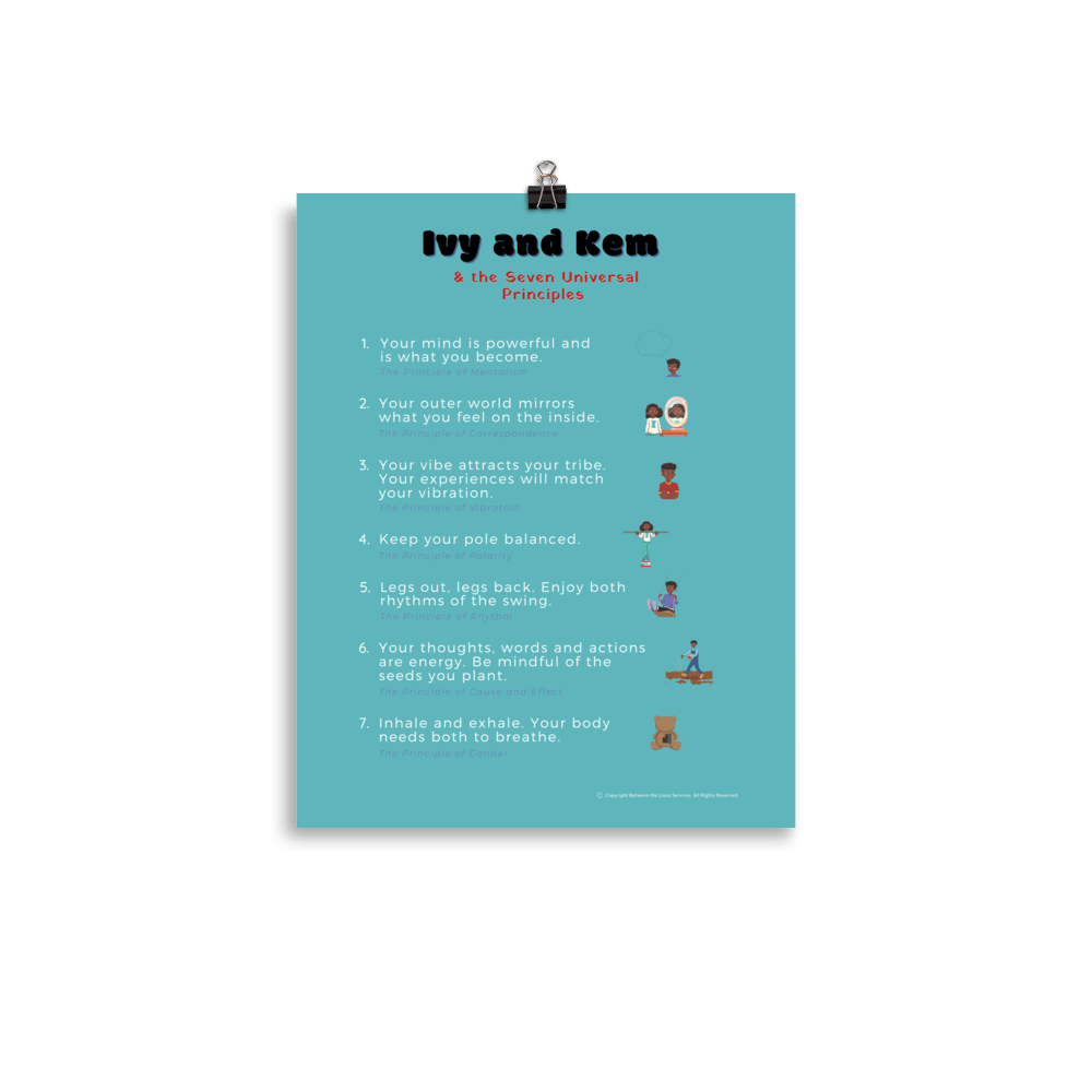Ivy and Kem™ 7 Lessons Poster - Powerful Mind Club