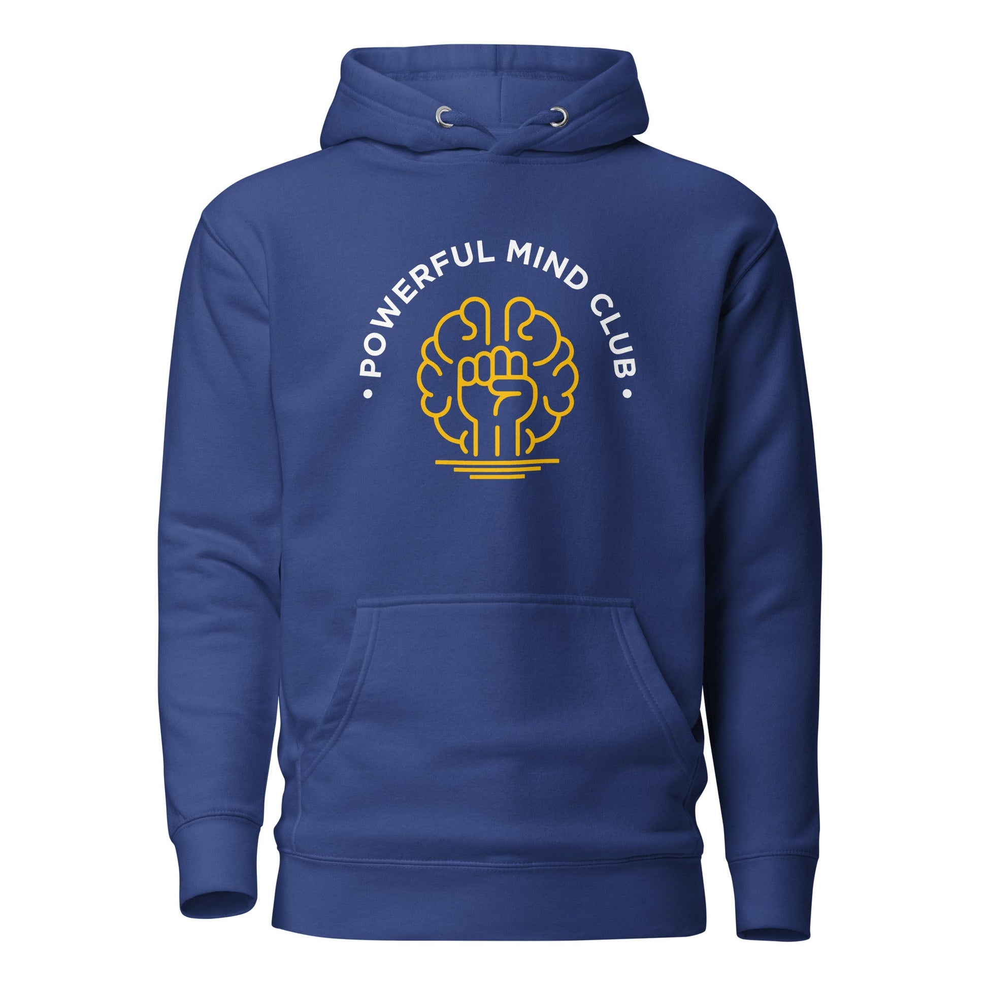 Powerful Mind Club classic hoodie in team royal blue