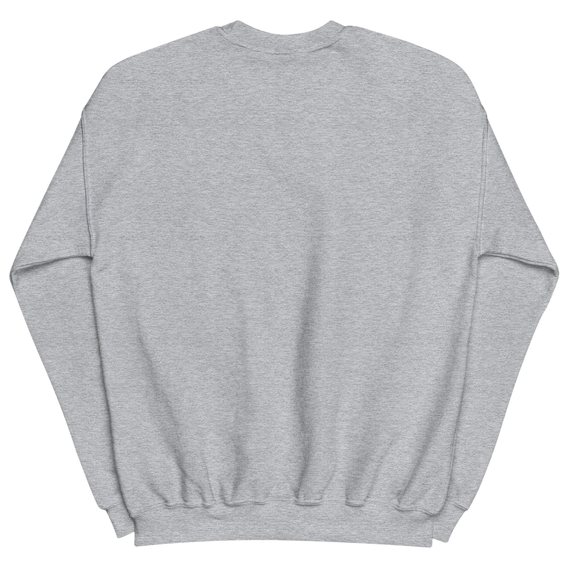 Powerful Mind Club Crewneck Sweatshirt in Sport Grey, back view