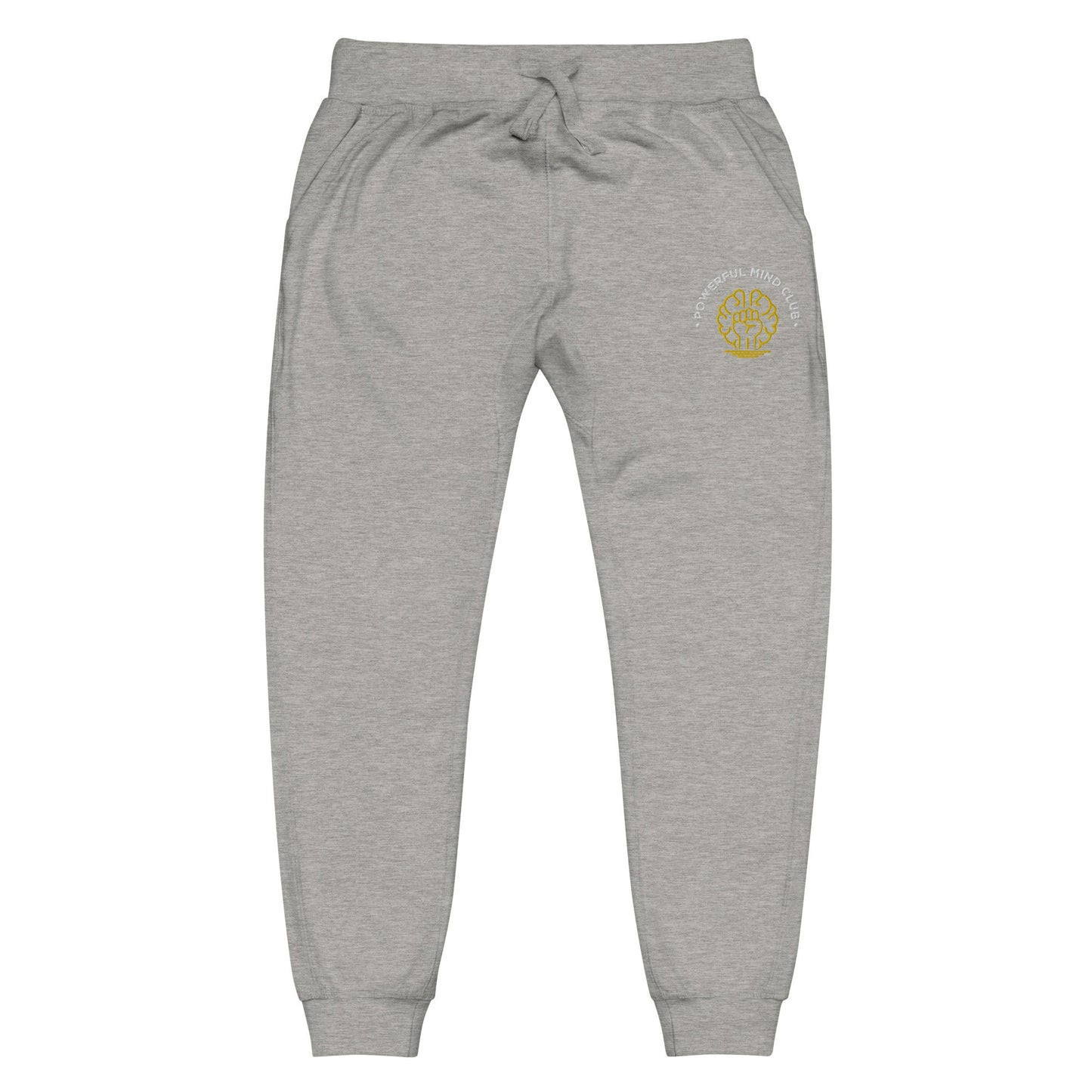 Powerful Mind Club Unisex fleece joggers in Carbon Grey
