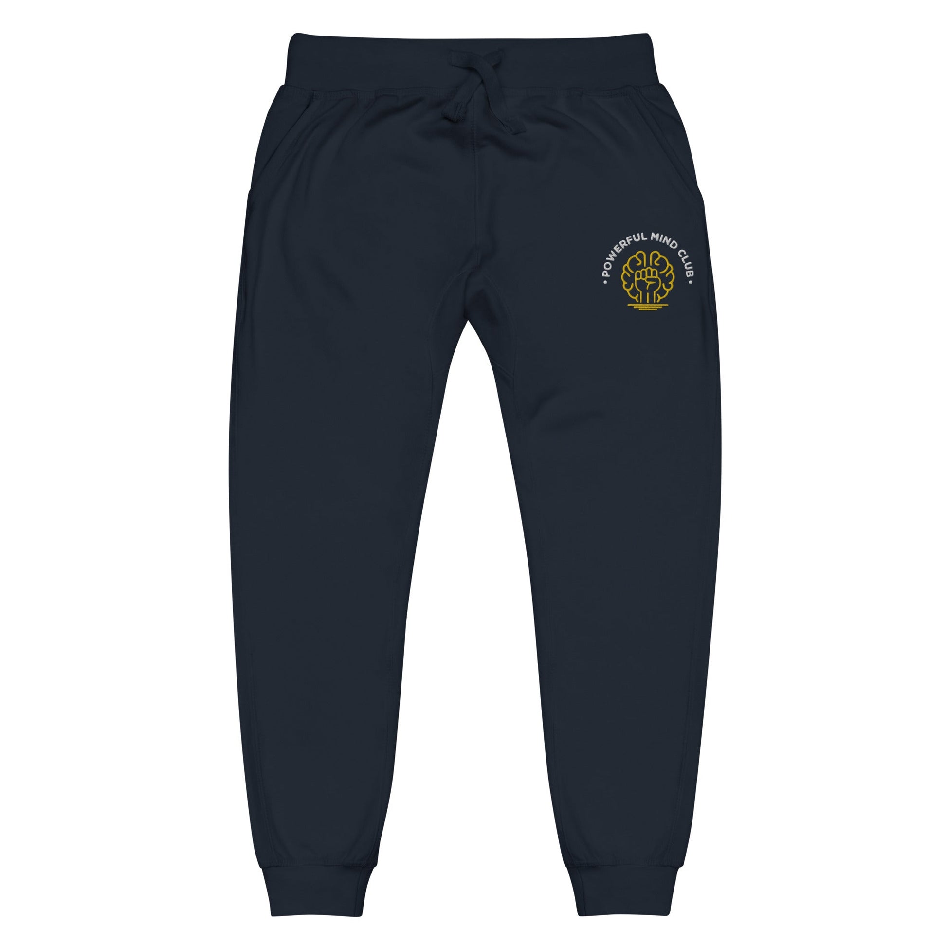 Powerful Mind Club Unisex fleece joggers in Navy Blazer